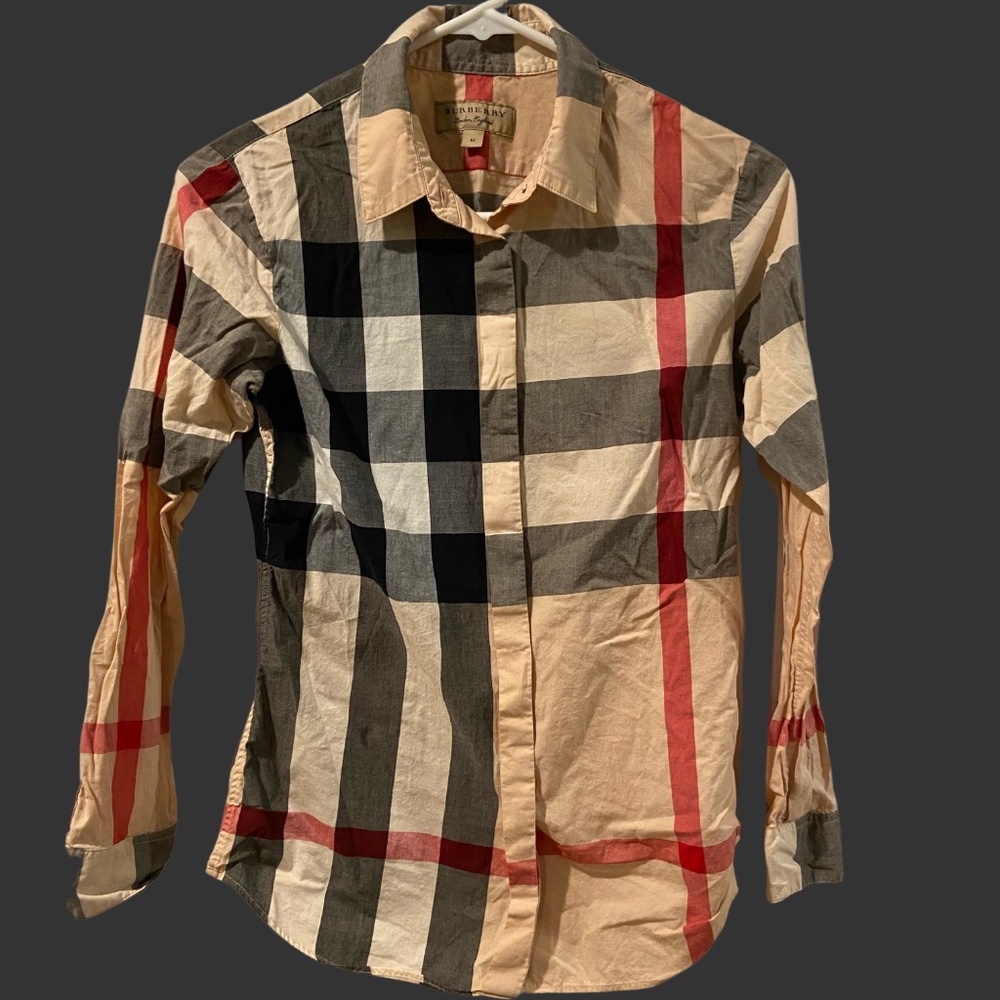 BURBERRY PLAID BUTTON DOWN